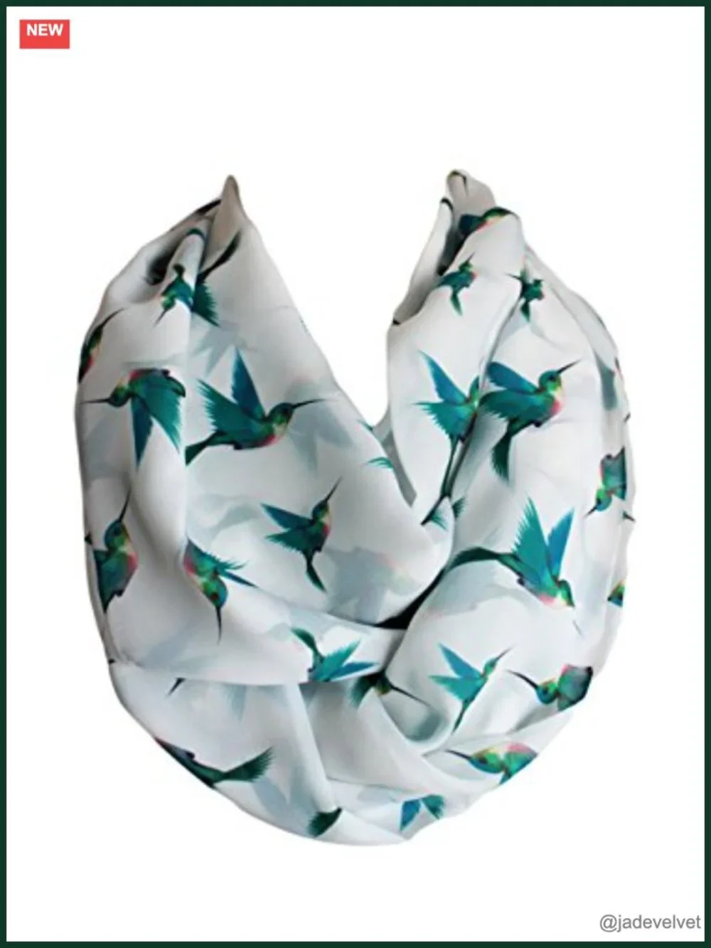 Infinity Scarf Circle Loop Double Layer Chiffon Scarf